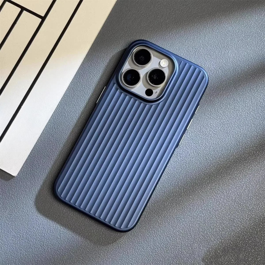 Phone Case Slim Shockproof Ribbed Matte