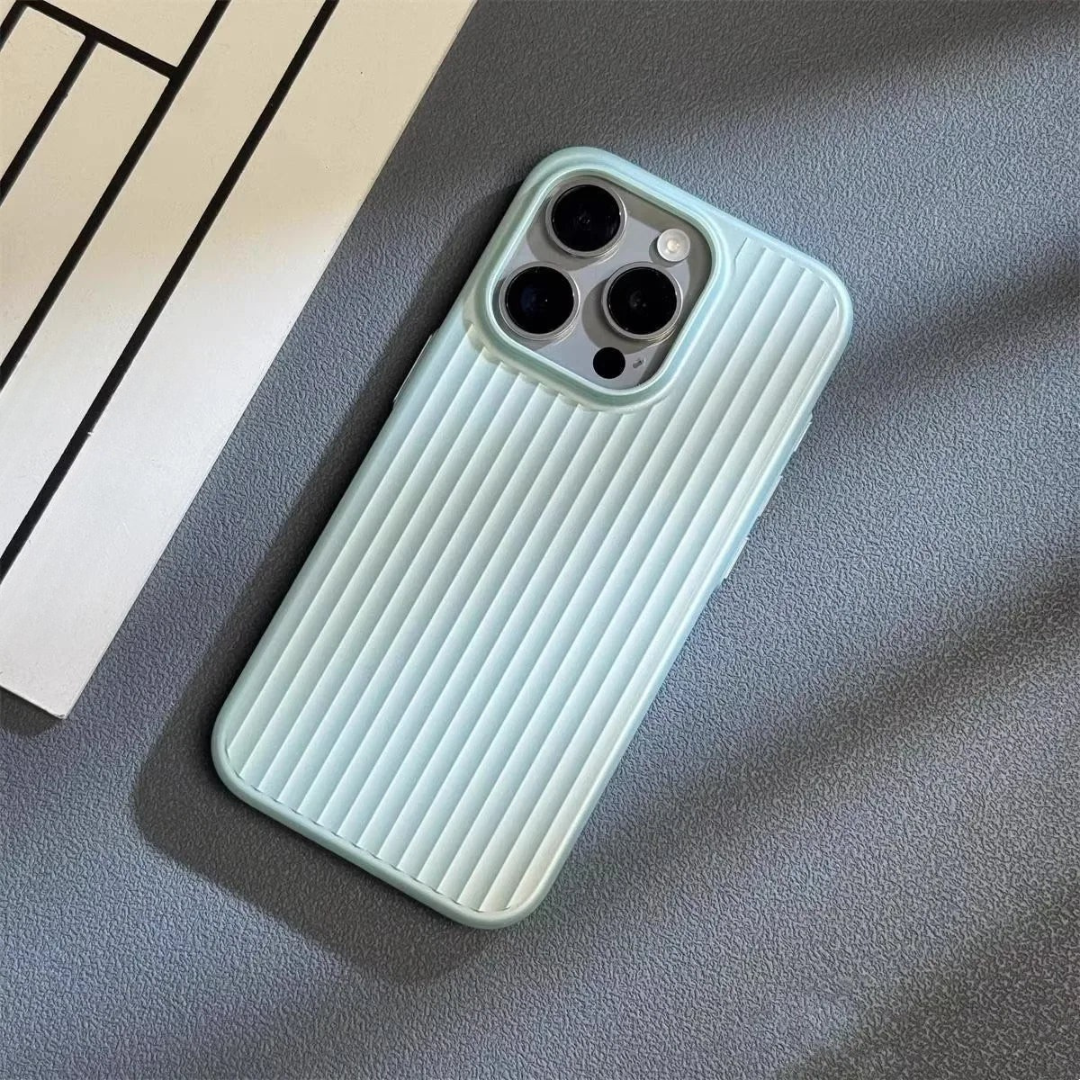 Phone Case Slim Shockproof Ribbed Matte