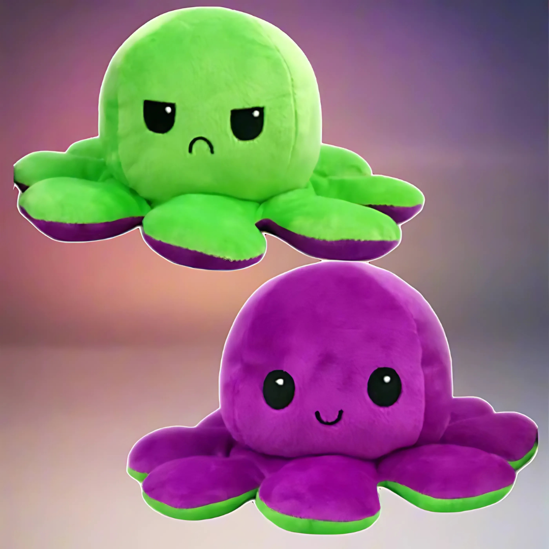 Reversible Plush Octopus Soft Toy