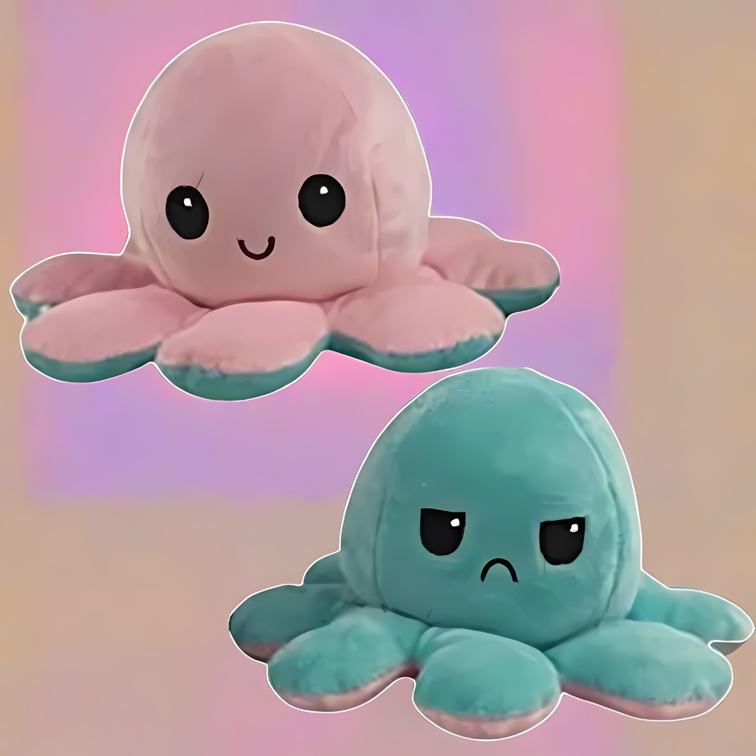 Reversible Plush Octopus Soft Toy