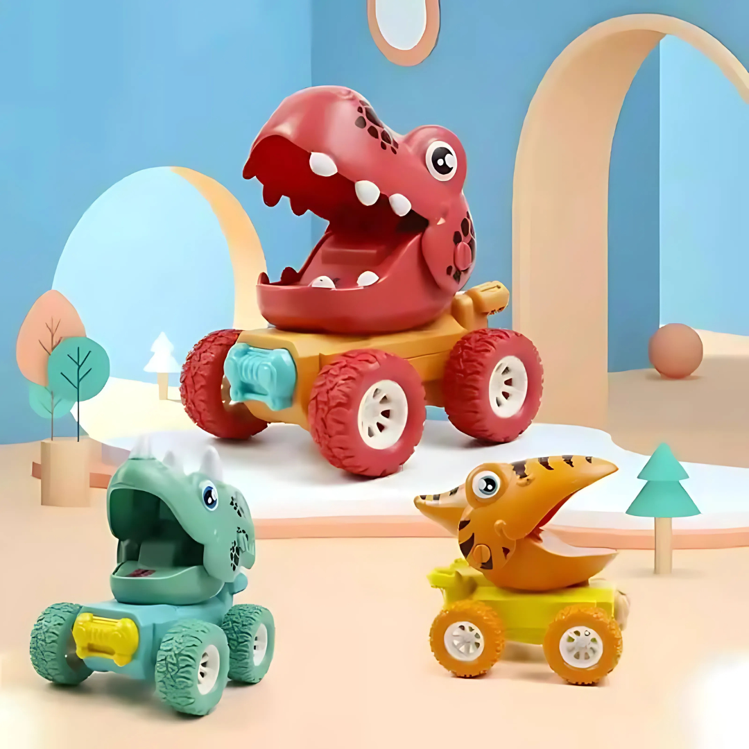 Kids Dinosaur Toys Monster Truck Set
