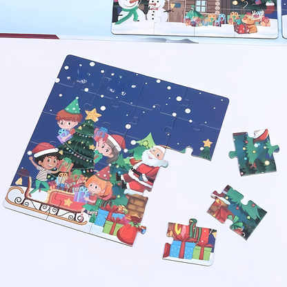 Christmas Decorations Kids Magnetic Jigsaw Puzzle