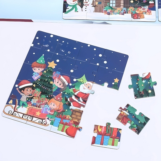 Christmas Decorations Kids Magnetic Jigsaw Puzzle
