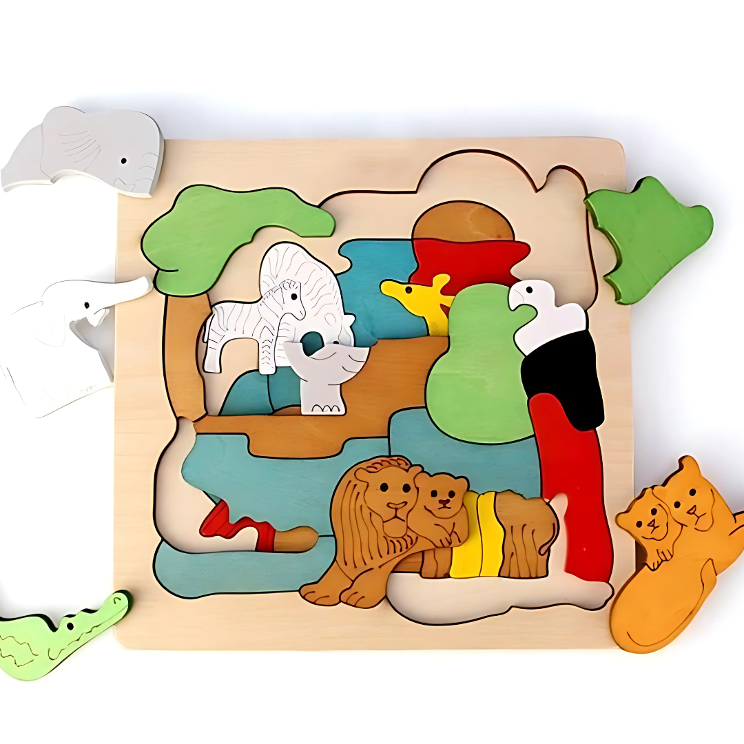 Wooden Animal Puzzle Educational Toy