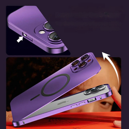 Phone Case Magnetic Metal Slim Protective Cover