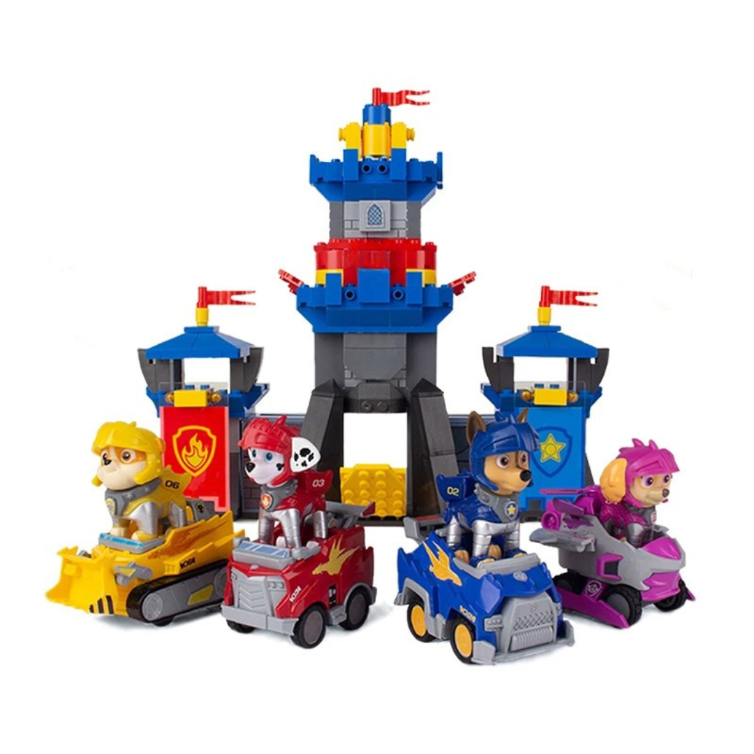 Action Figure Playset Tower Car Toy Set