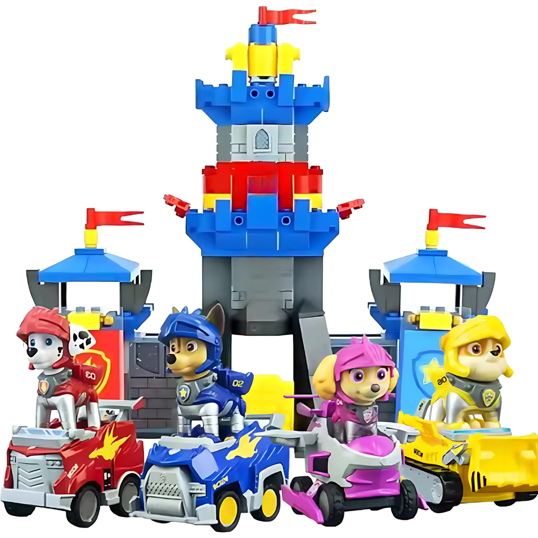 Action Figure Playset Tower Car Toy Set