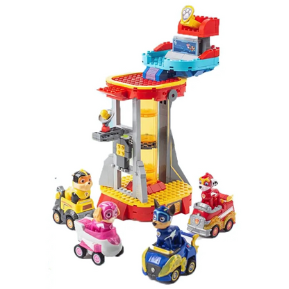 Action Figure Playset Tower Car Toy Set