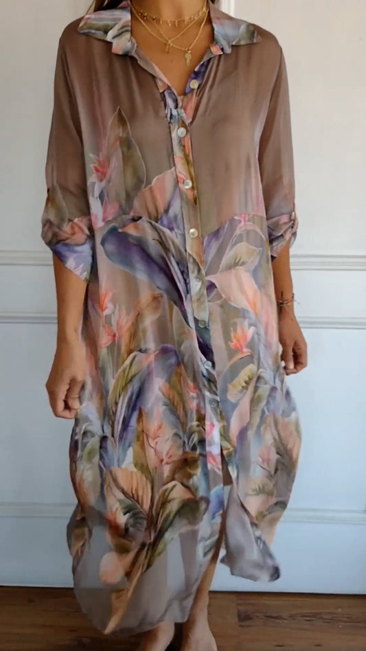 Isalyn | Comfy Printed, Sheer Dress