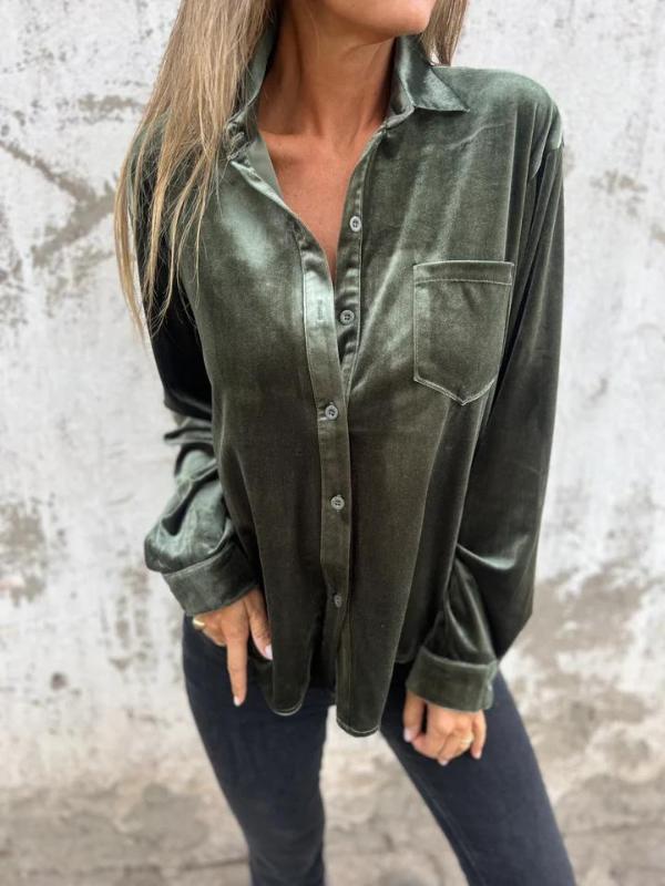 Lyn | Classic Velvet Blouse