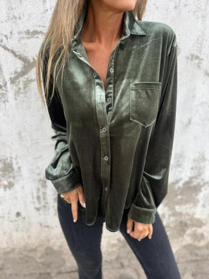Lyn | Classic Velvet Blouse