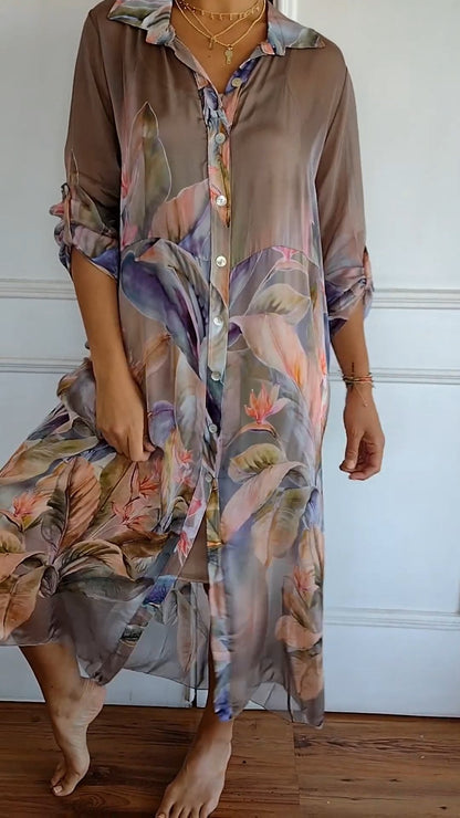 Isalyn | Comfy Printed, Sheer Dress