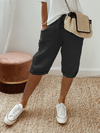 Marthe™ | Comfortable shorts with rolled hem