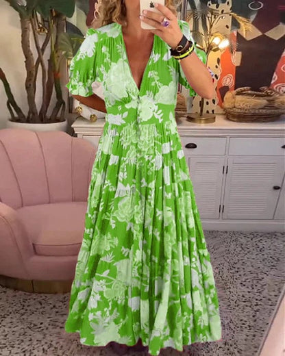 Izara | Soft Grace Maxi Dress With Flowing Silhouette