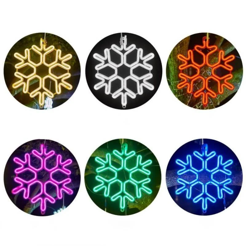 Christmas Decorations LED Outdoor Snowflake Lights