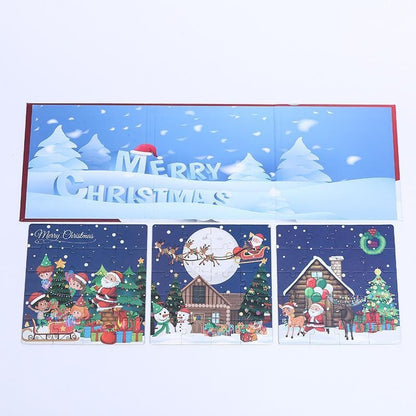 Christmas Decorations Kids Magnetic Jigsaw Puzzle