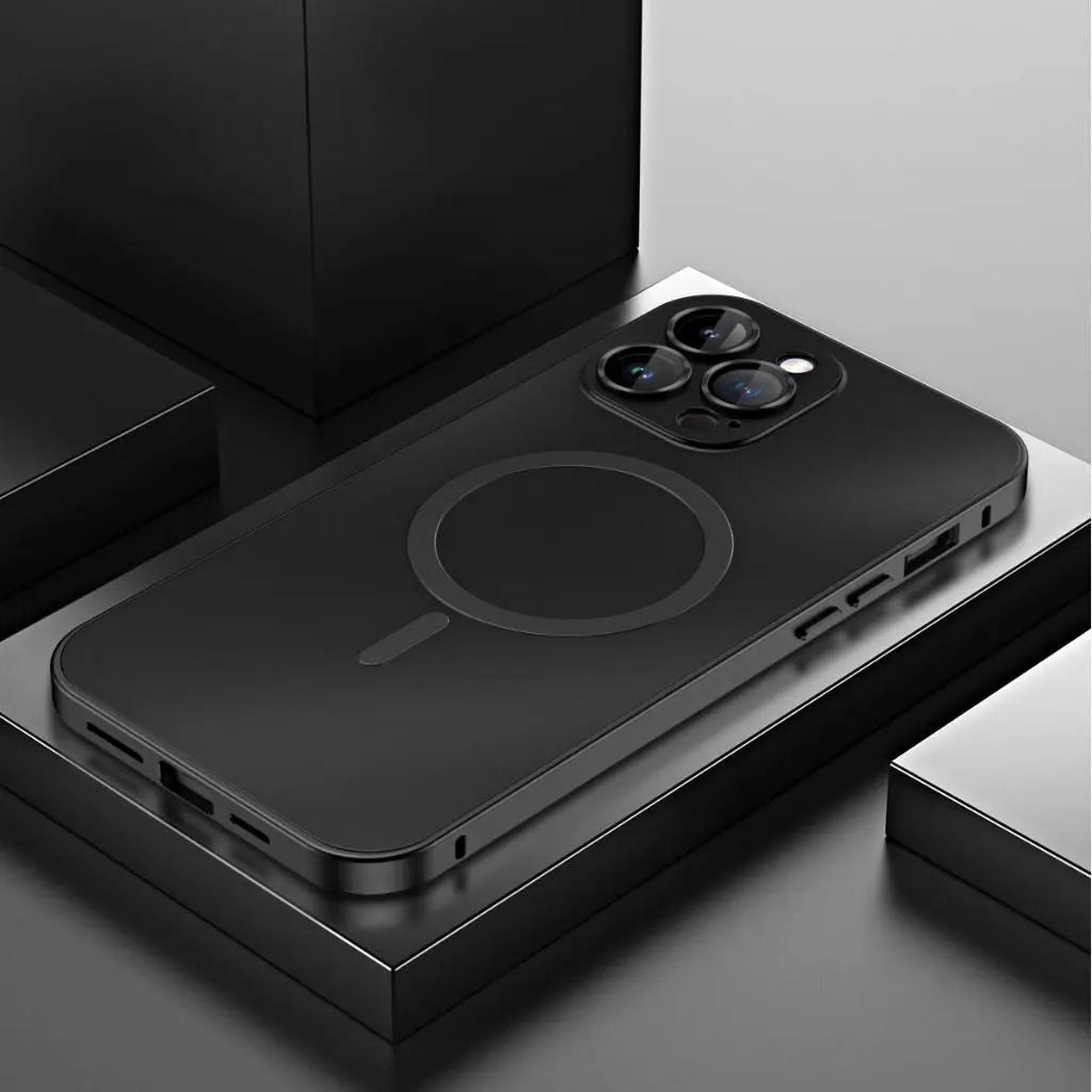 Phone Case Magnetic Metal Slim Protective Cover