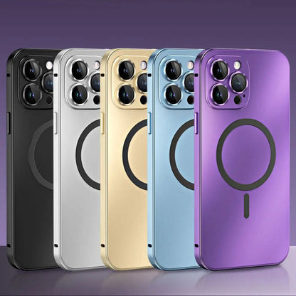 Phone Case Magnetic Metal Slim Protective Cover