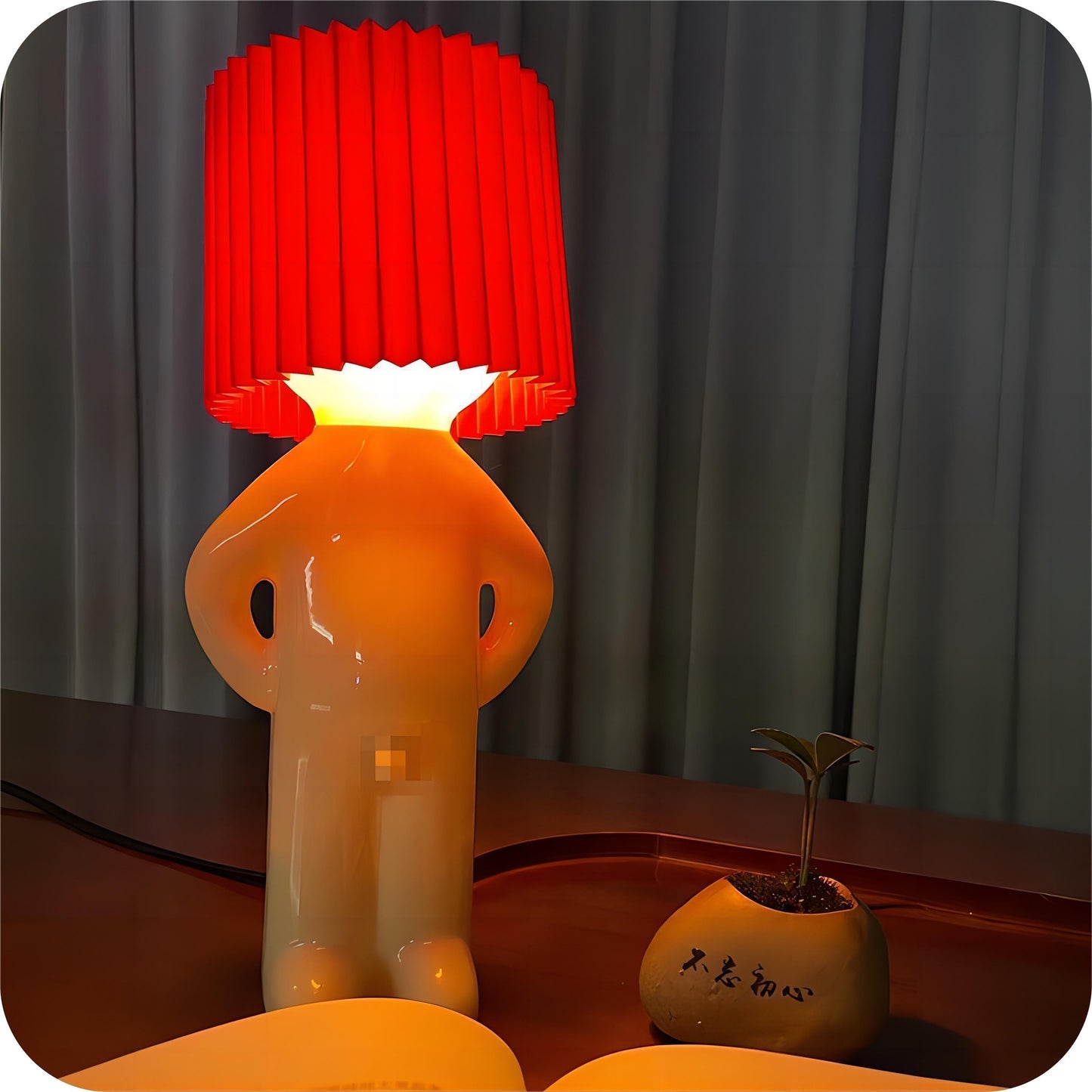 Table Lamp with Fun LED Wireless Design