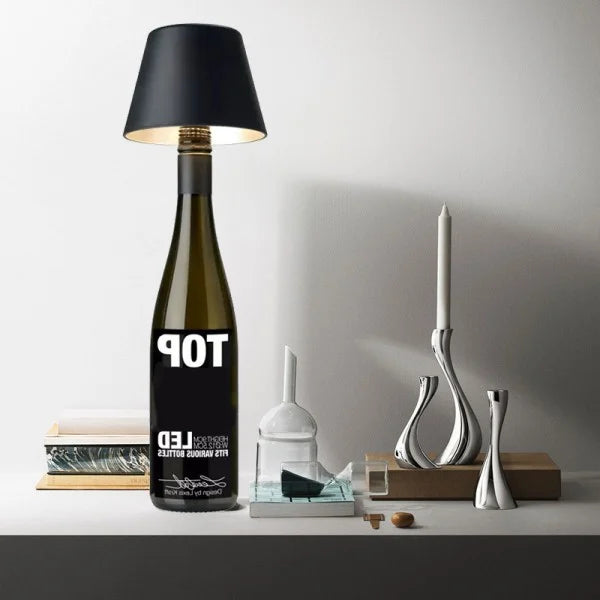 LED Wine Bottle Table Lamp Shade