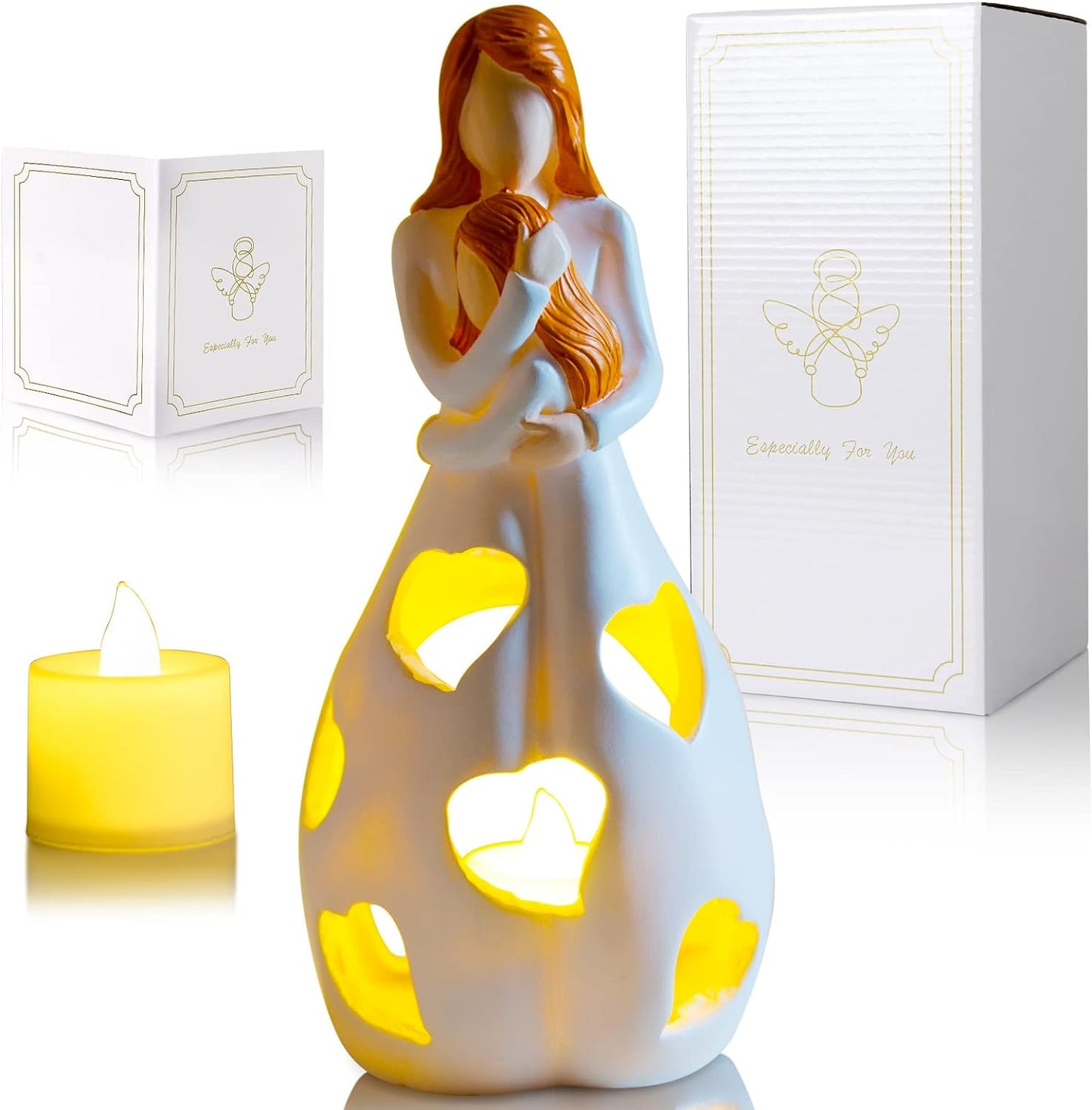 Table Lamp with Romantic Resin Design