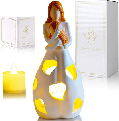 Table Lamp with Romantic Resin Design
