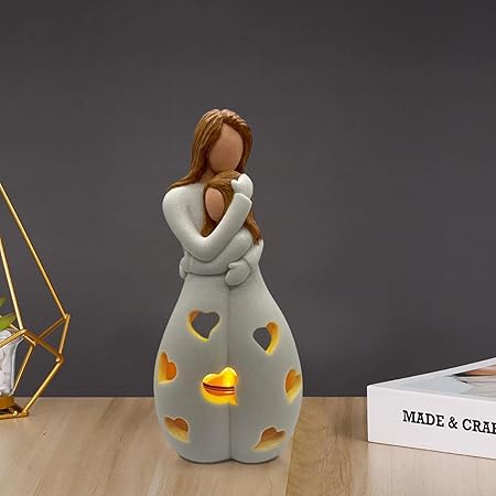 Table Lamp with Romantic Resin Design