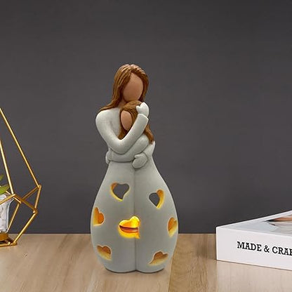 Table Lamp with Romantic Resin Design
