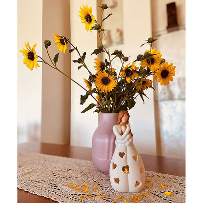 Table Lamp with Romantic Resin Design
