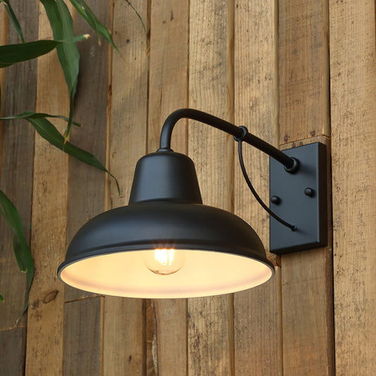 Wall Light Rustic Black Outdoor Lantern
