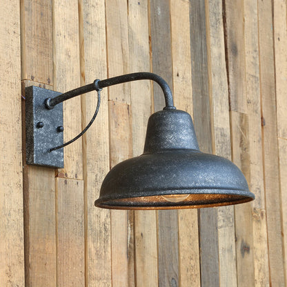 Wall Light Rustic Black Outdoor Lantern