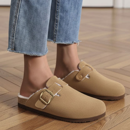 Soft Plush Slipper Clog with Warm Lining