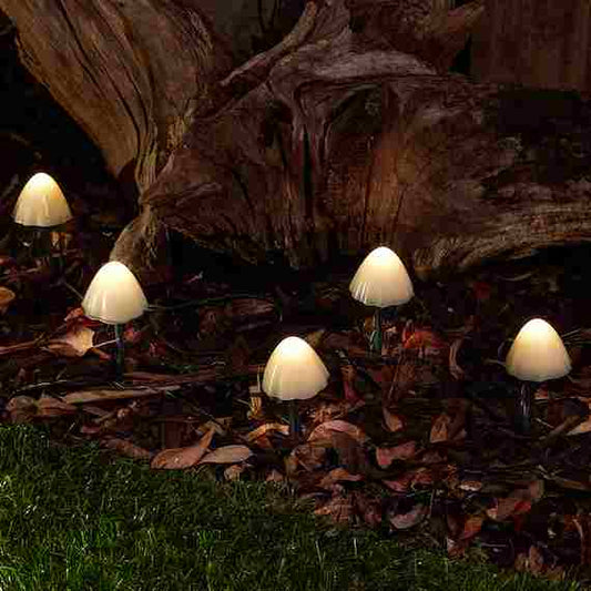 Outdoor Solar Mushroom Garden Stake Lights