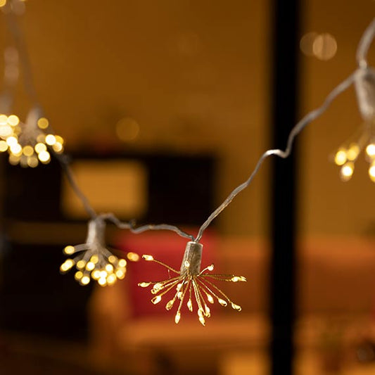 Outdoor Solar Fairy Lights with LED Starbursts