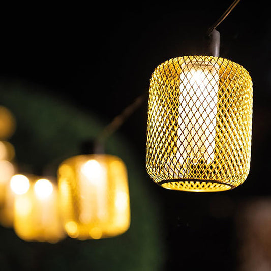 Outdoor Solar Mesh Festoon String Lights