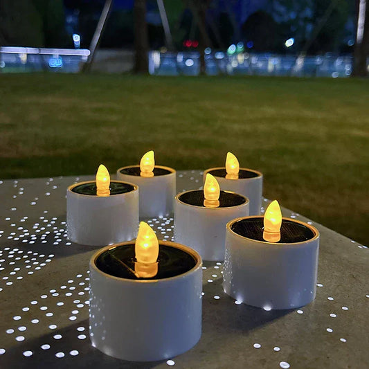 Outdoor Solar Powered LED Candle Lights
