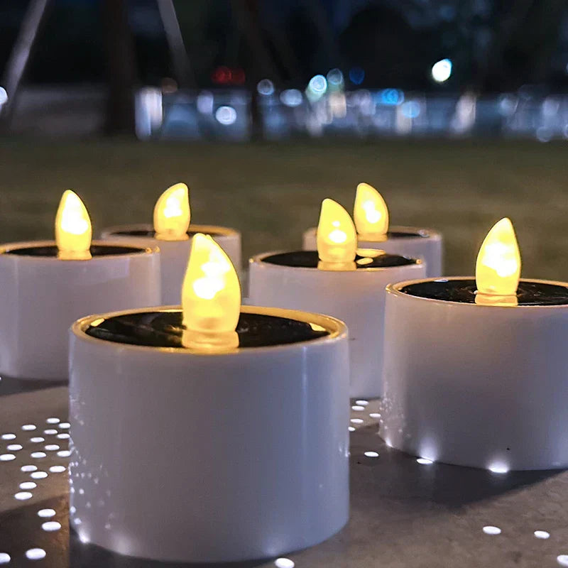 Outdoor Solar Powered LED Candle Lights