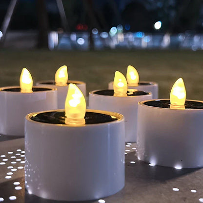 Outdoor Solar Powered LED Candle Lights