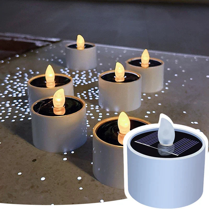 Outdoor Solar Powered LED Candle Lights