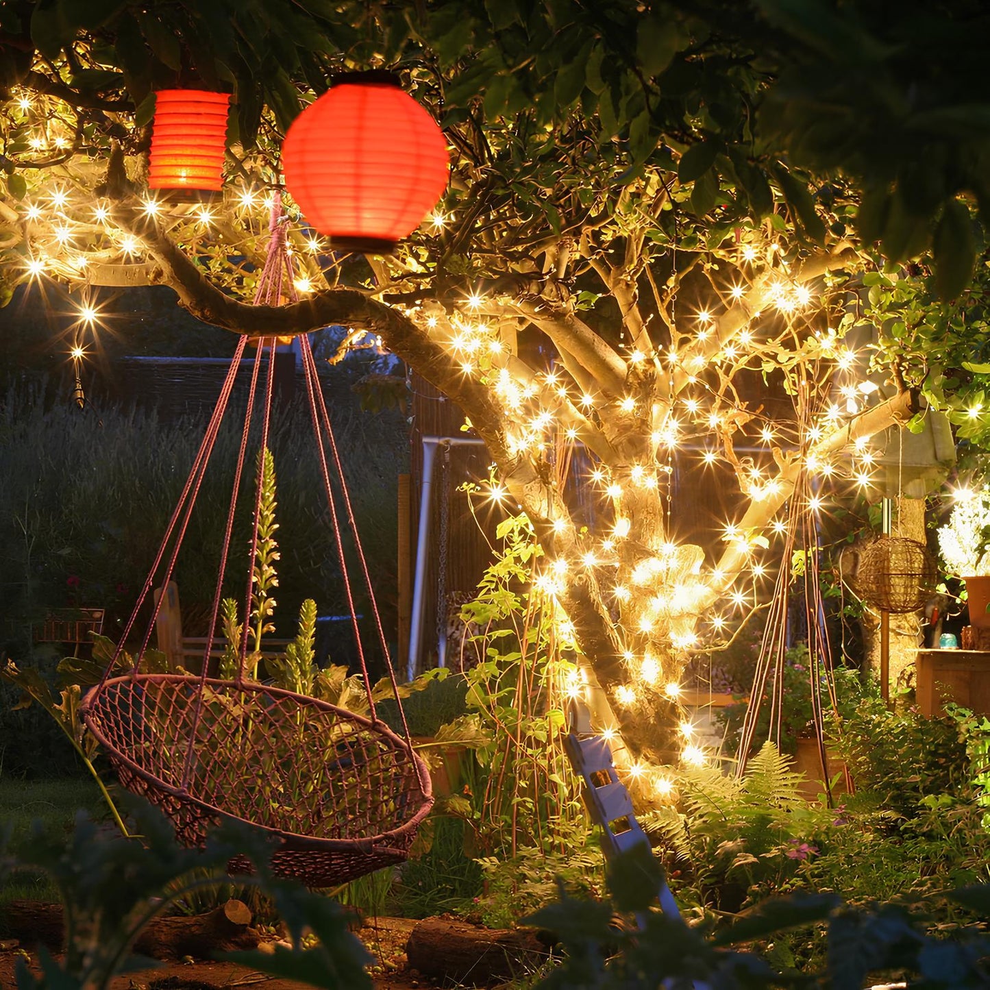 Solar Powered Outdoor String Lights