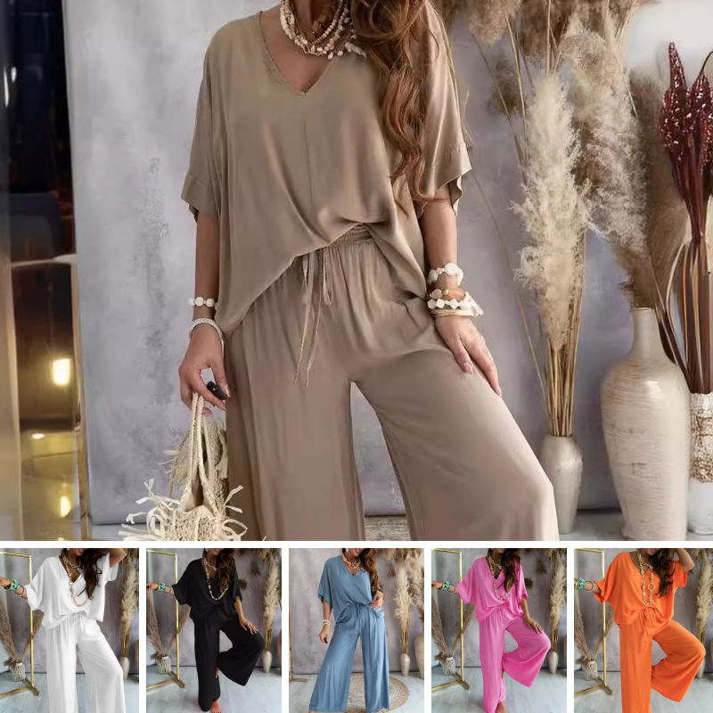Isabella™ | Loose, plain-colored, casual women's suit – effortless style and comfort