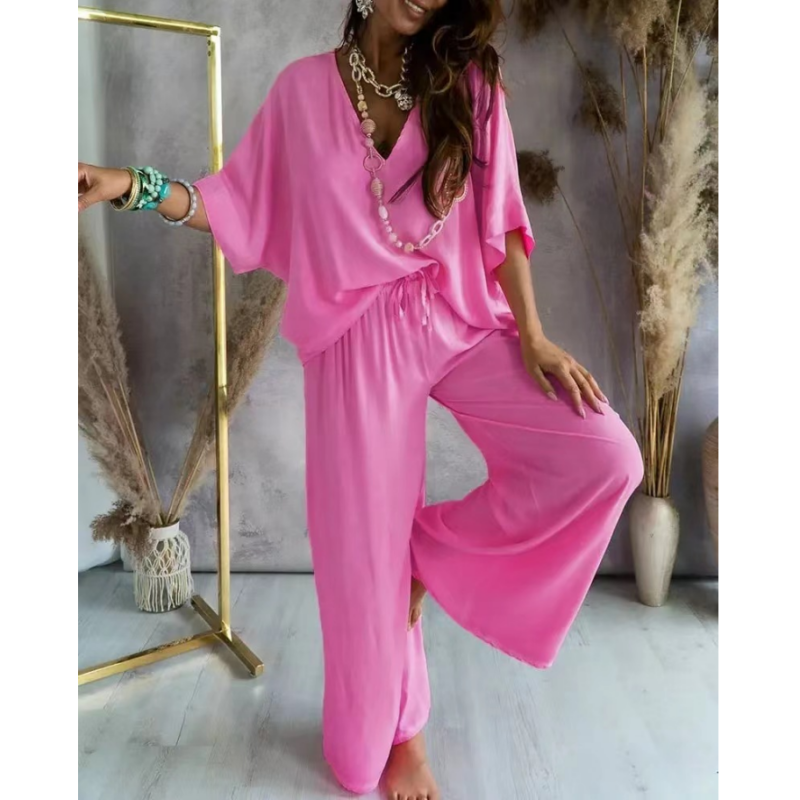 Isabella™ | Loose, plain-colored, casual women's suit – effortless style and comfort