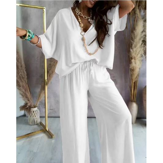 Isabella™ | Loose, plain-colored, casual women's suit – effortless style and comfort