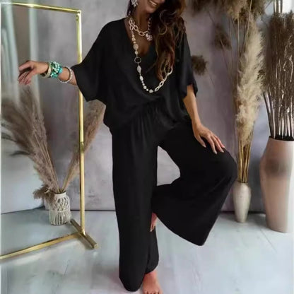 Isabella™ | Loose, plain-colored, casual women's suit – effortless style and comfort