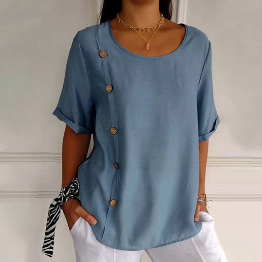 Jellian | Side Button Blouse
