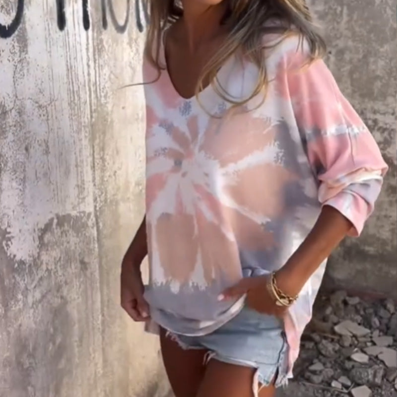 Saskia Comfortable V-Neck Blouse