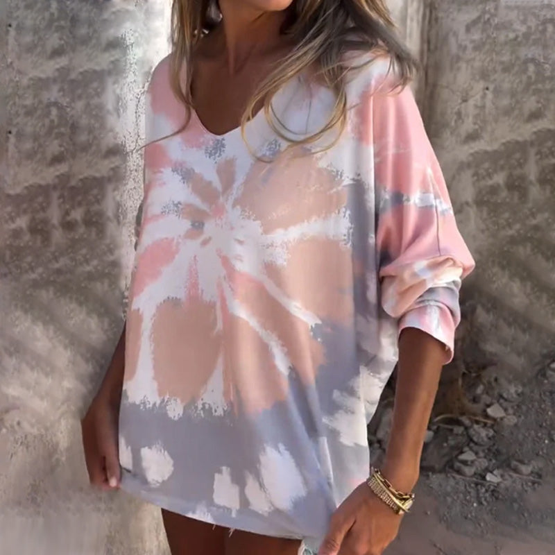 Saskia Comfortable V-Neck Blouse