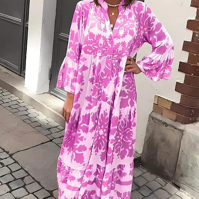 Gabriella Maxi Dress with Bohemian Print
