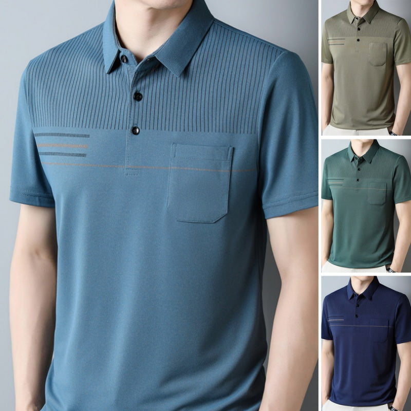 Thin, breathable, casual short-sleeve t-shirt for men