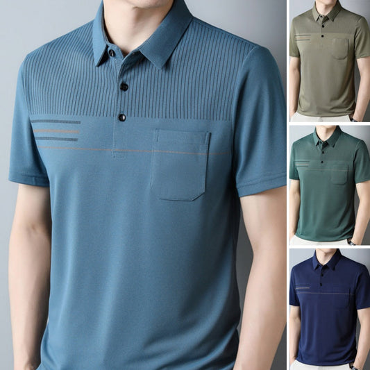 Thin, breathable, casual short-sleeve t-shirt for men